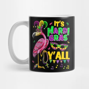 Funny Carnival Party Idea Flamingo Mardi Gras Mug